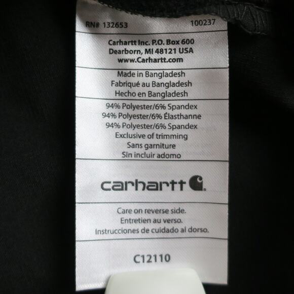 Carhartt Force Women’s Scrub Top Small Black Modern Fit V-Neck Stretch Rugged - Picture 9 of 13